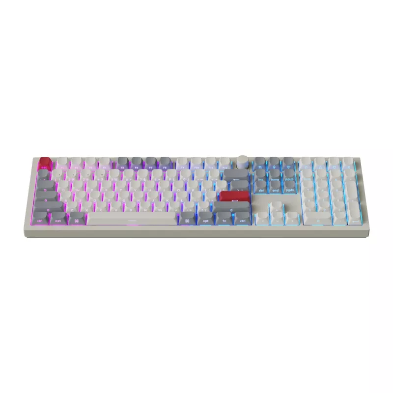 Keychron Q6 Max QMK/VIA bezdrôtová mechanická custom klávesnica OSA Gateron Red Jupiter Switches - Shell White