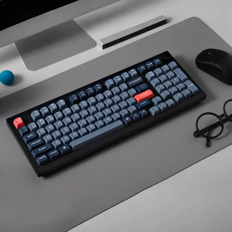 Keychron V5 Max bezdrôtová custom klávesnica - Banana Switch