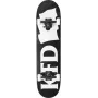 KFD Young Gunz Complete 8 skateboard čierna biela