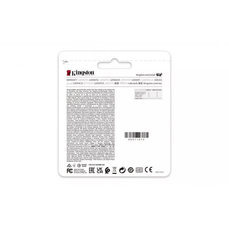 Kingston DataTraveler Exodia Onyx 64GB USB 3.2 flash disk