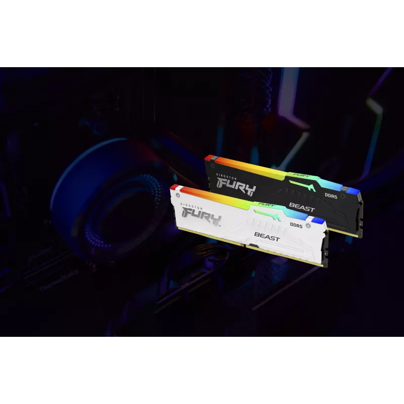 Kingston FURY Beast White RGB EXPO 32GB DDR5-6400 CL32 DIMM pamäť