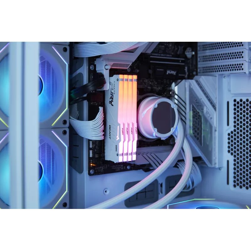 Kingston FURY Beast White RGB EXPO 32GB DDR5-6400 CL32 DIMM pamäť