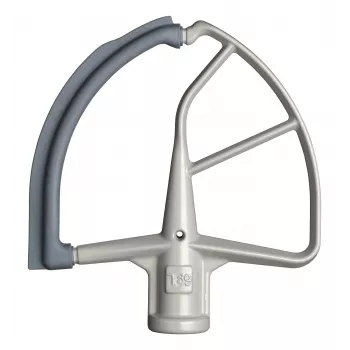 KitchenAid 5KFE7T Flex Edge metlička pre kuchynský mixér - biela so sivým silikónovým okrajom
