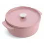 KitchenAid kastról s pokrievkou smaltovaná liatina 26 cm ružová