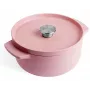 KitchenAid liatinový pekáč s pokrievkou 22 cm, ružová