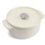 KitchenAid liatinový pekáč s pokrievkou 22 cm, mandľová krémová