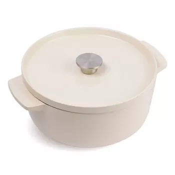 KitchenAid smaltovaný liatinový pekáč 26 cm, krémová