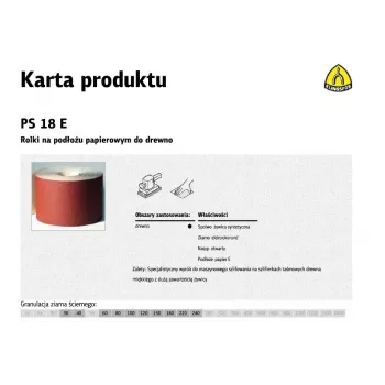 KLINGSPOR PS 18 E brúsny kotúč 150mm x 50m P80 oxid hlinitý E-papierový podklad