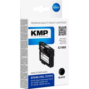 KMP E218BX čierna kompatibilná vysokokapacitná atramentová kazeta pre Epson Expression Home XP-235, XP-245, XP-247, XP-332, XP-335, XP-342, XP-345, XP-432, XP-435, XP-442, XP-445 (nahradzuje T2991, 11,3 ml, 470 strán) 1632,4001