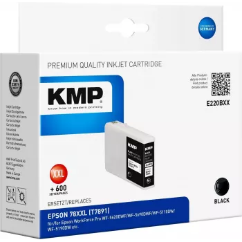 KMP E220BXX - 80 ml - High Yield - čierna - kompatibilná - atramentová kazeta (alternatíva k Epson T7891) pre Epson WorkForce Pro WF-5110DW, WF-5190DW, WF-5620DWF, WF-5690DWF