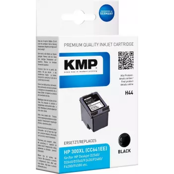 KMP H44 atramentová kazeta čierna s vysokou výdržou (nahradzuje HP 300XL) - 600 strán 1710,4411