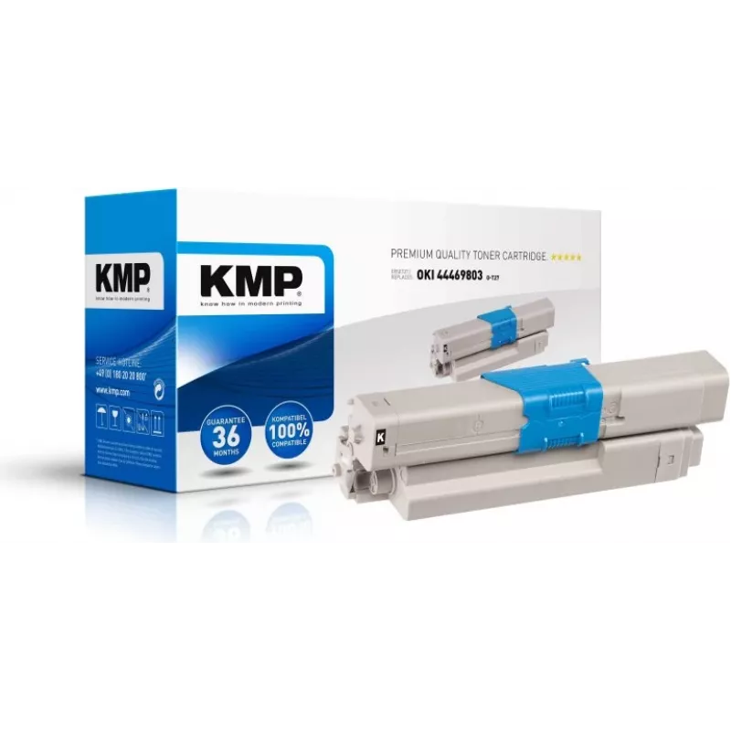 KMP O-T27 tonerová kazeta čierna 3500 strán kompatibilná OKI 44469803