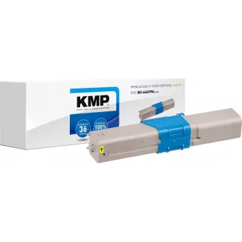 KMP O-T30 kompatibilná tonerová kazeta žltá pre OKI (náhrada za OKI 44469704)