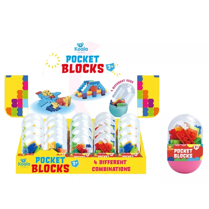 Koala Games G2665 Pocket Blocks (náhodne) - mini stavebnice prekvapenie