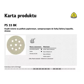 K.DISC 225 PS33CK brúsny kotúč, zrnitosť 60, GLS38
