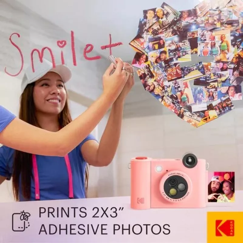 Kodak SMILE+ Instant Print Camera, 2x3 palca, ružová (SPEC)
