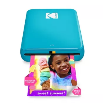 KODAK STEP prenosná mobilná fototlačiareň - farebná ZINK 2x3 palca - 1 ppm - Bluetooth - modrá