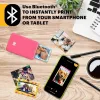 KODAK STEP prenosná mobilná fototlačiareň - ZINK 2x3 palca - 1 ppm - Bluetooth - ružová