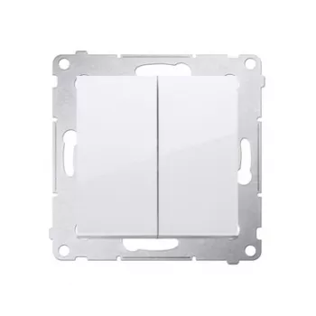 KONTAK-SIMON Simon 54 dvojtlačidlový modul, biela, 10AX 250V, pružinové svorky