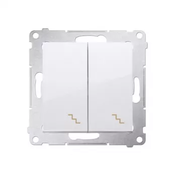 KONTAK-SIMON SIMON 54 modul biely univerzálny schodiskový prepínač 2x skrutková svorka 10AX 250V