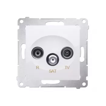 KONTAK-SIMON SIMON 54 White RTV-SAT koncová zásuvka 1dB