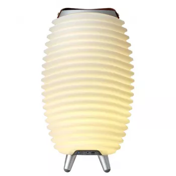 KOODUU SYNERGY 35 LED lampa s Bluetooth reproduktorom a chladičom nápojov - 41 x 24 cm, biela