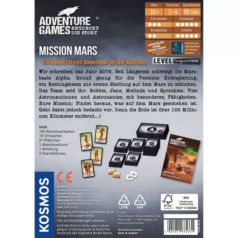 KOSMOS Adventure Games – Mission Mars