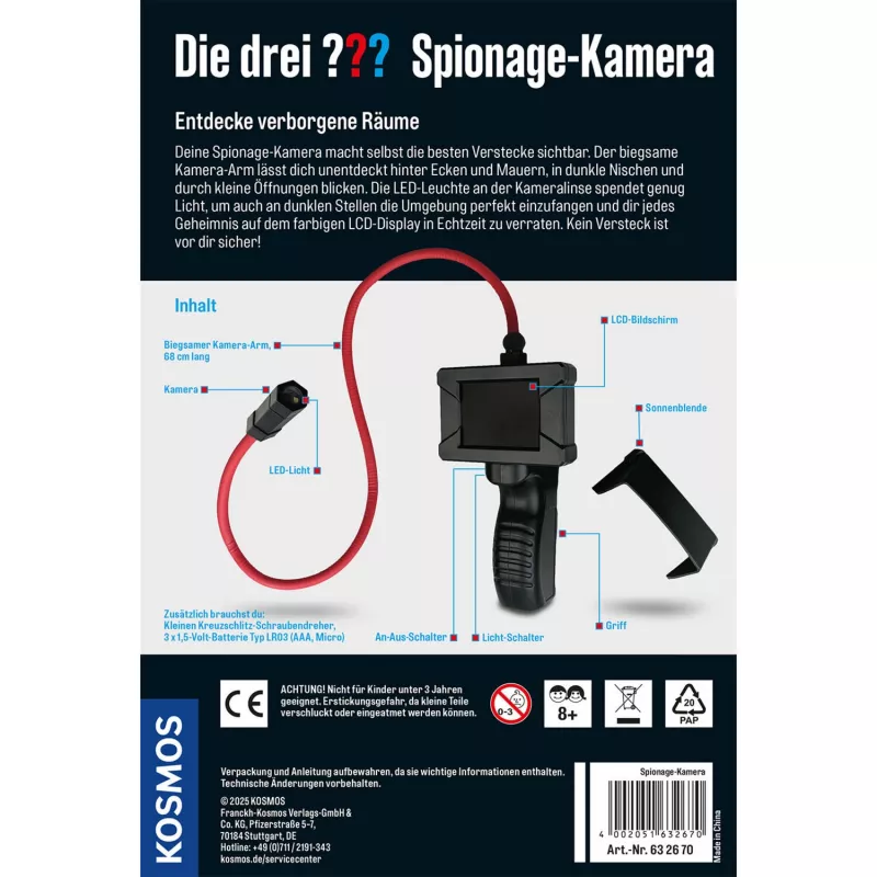 KOSMOS Die drei ??? špionážna kamera sada