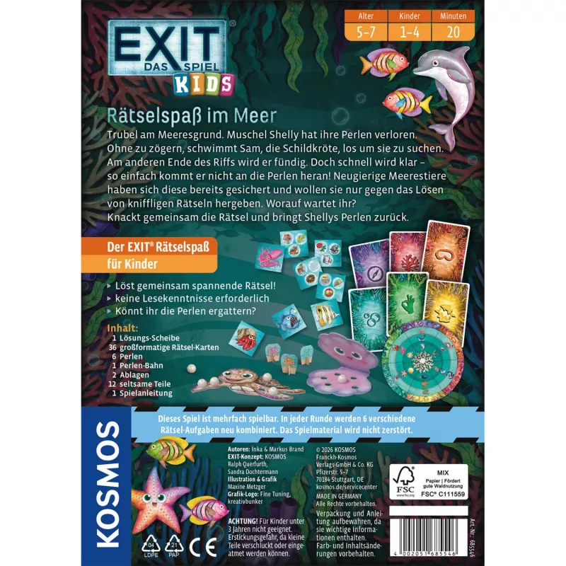 Kosmos EXIT - Das Spiel Kids zábavné hádanky v mori