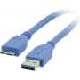 Kramer Electronics C-USB3/MICROB-3 USB 3.2 Gen 1 kábel, USB-A konektor samec na Micro-USB B konektor samec, 0,9 m, modrý 96-02356003