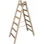 KRAUSE Drevený dvojitý rebrík 2x6 priečok, borovica, 150 kg, EN 131 170088