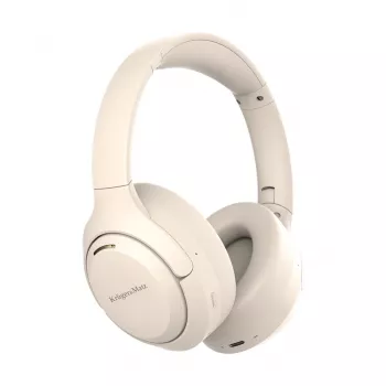 Kruger & Matz F8A bezdrôtové over-ear slúchadlá s ANC, béžová