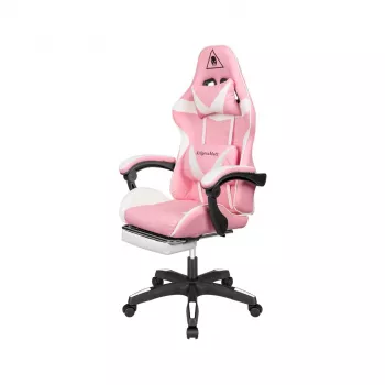 KRUGER & MATZ GX-150 herná stolička biela-ružová