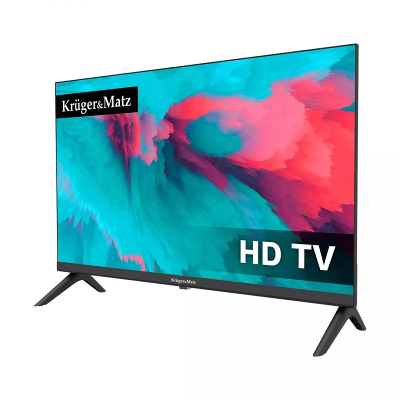 KRUGER & MATZ KM0224-T1 24 palcov HD Ready LED TV s DVB-T2 H.265/HEVC, 12V auto adaptér, 2x HDMI, USB PVR, hotelový režim