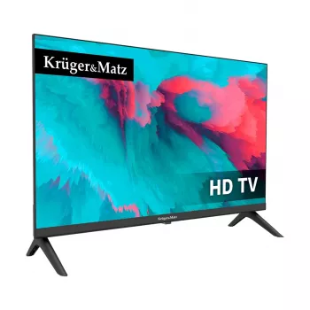 KRUGER & MATZ KM0224-T1 24 palcov HD Ready LED TV s DVB-T2 H.265/HEVC, 12V auto adaptér, 2x HDMI, USB PVR, hotelový režim
