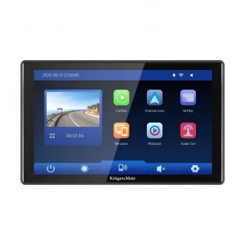Kruger&Matz KM2022 9 palcová multimediálna stanica Android Auto & Apple CarPlay s DVR a cúvacou kamerou