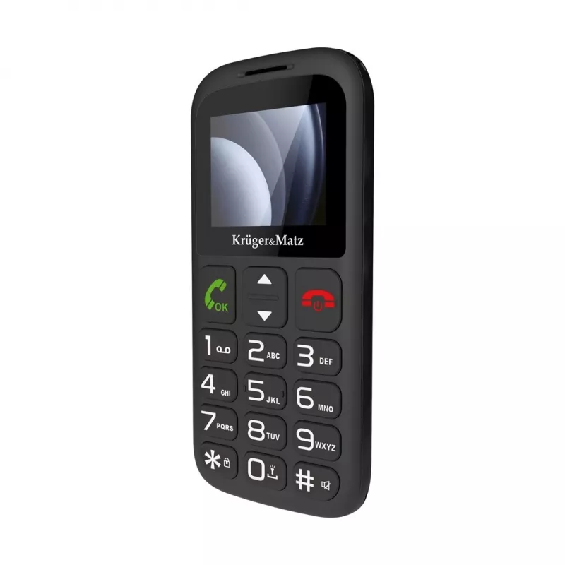 Kruger&Matz Simple 923 4G GSM telefón pre seniorov - čierny