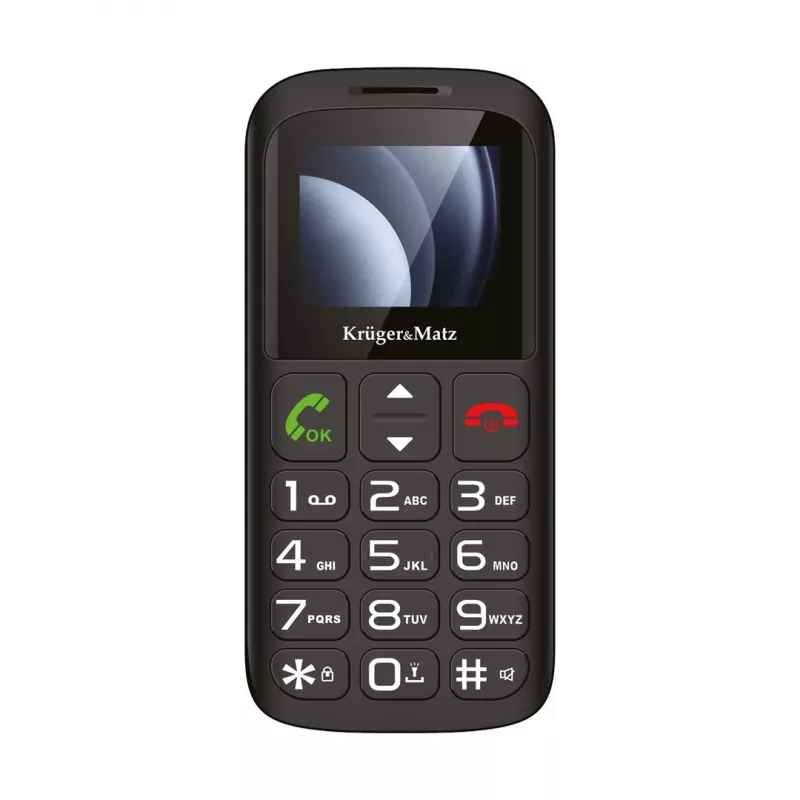 Kruger&Matz Simple 923 4G GSM telefón pre seniorov - čierny