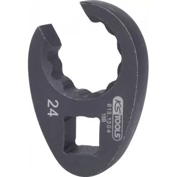 KS TOOLS 1/2 palca Crowfoot kľúč na brzdové potrubie, 24 mm (913.1304)