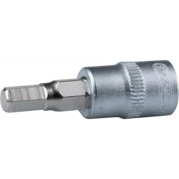 KS TOOLS 1/4 palca bitová hlavica imbus 3mm kovaná chróm-vanádiová oceľ matne chrómovaná 911.1436