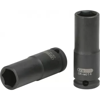 KS TOOLS 3/8 palca šesťhranný rázový nástrčný kľúč, dlhý, 17mm (515.1617)