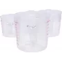 KS TOOLS 3-dielna sada odmeriek, 250/500/1000 ml, priehľadný PP s modrou stupnicou, vhodné na potraviny, umývateľné v umývačke, stohovateľné 150.9205