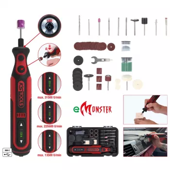 KS Tools 515.3990 akumulátorový multifunkčný nástroj 7,2V 1Ah s univerzálnym oscilačným systémom