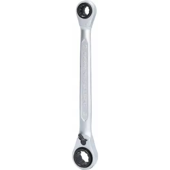 KS TOOLS dvojitý krúžkový račňový kľúč set, 10 x 13 mm & 17 x 19 mm, 4-in-1 BT013901