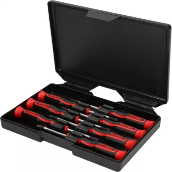 KS TOOLS set presných skrutkovačov PH a plochý, 7-dielny (500.7165)