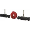 KS Tools sada rukovätí sťahováka drôtu, 3-dielna, flexibilné pružinové oceľové hriadele, ergonomické 2-komponentové rukoväte, 160/180/200 mm, BT681150