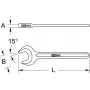 KS TOOLS Jednoduchý nárazový očkový kľúč, 40 mm (517.0540)