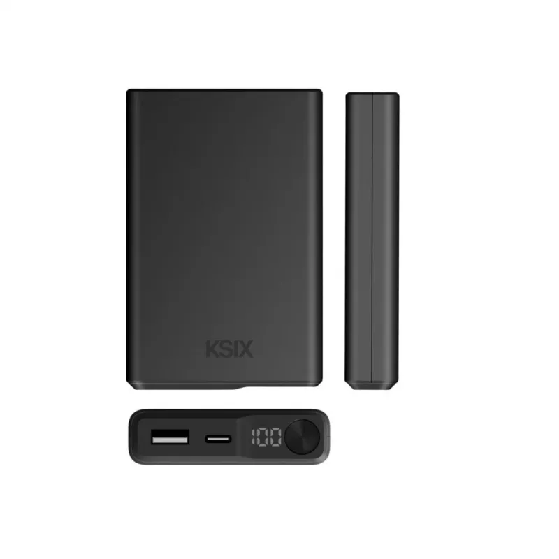 KSIX magnetická powerbanka 10000 mAh 22,5W, čierna