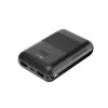 KSIX powerbanka Mini 10000mAh 10W s káblom USB-A USB-C čierna
