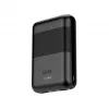 KSIX powerbanka Mini 10000mAh 10W s káblom USB-A USB-C čierna